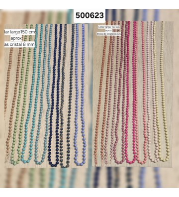 COLLAR LARGO BOLA CRISTAL