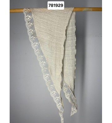 TRIANGULO ALGODON CON GASA...