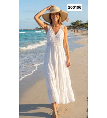 VESTIDO LARGO T/ANCHO...