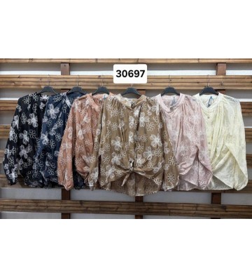 CAMISA BORDADA TENCEL 30697