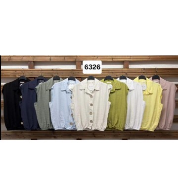 CAMISA CORTA BOTONES 6326