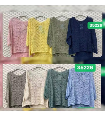JERSEY ANCHO CROCHET 35226