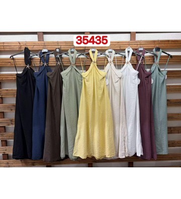 VESTIDO CORE CRUZADO BROCHE...