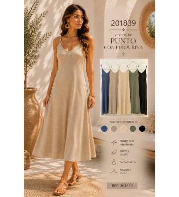 VESTIDO PURPURINA 813021