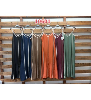 VESTIDO T/FINO RIBETE 10601