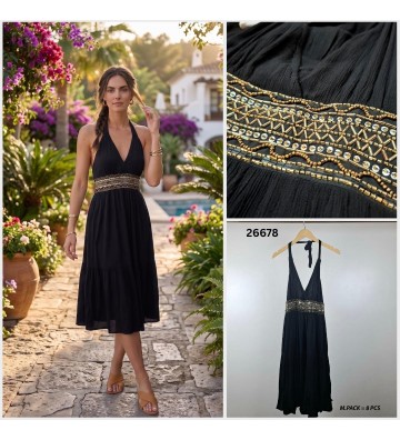 VESTIDO CORTO CINTURA...