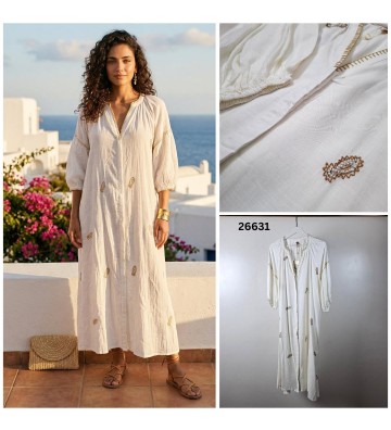 VESTIDO COTTON  BORDADO...