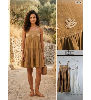 VESTIDO COTTON RUSTICO...