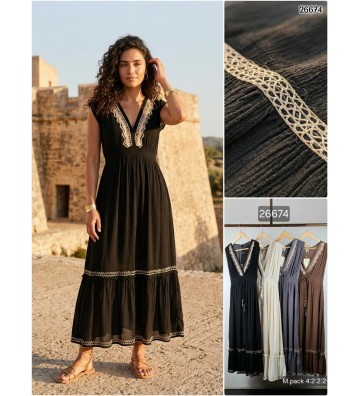 VESTIDO LARGO T/ANCHO...