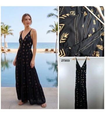 VESTIDO CORDON CINTURA CON...