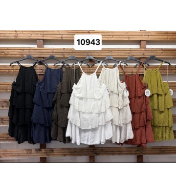 VESTIDO CORTO VOLANTES 10943