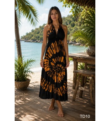 VESTIDO COTON GRABADO T&D TD10