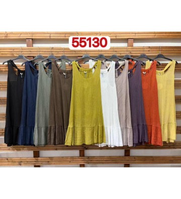 VESTIDO CORTO VOLANTE 55130