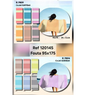 FOUTA SURTIDA P804,P809 95*175