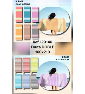 FOUTA SURTIDA DOBLE...