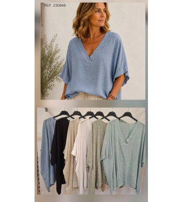 BLUSA ANCHA NATUR 89071