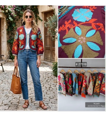 CHAQUETA BORDADA 27518
