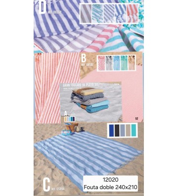FOUTA DOBLE XXL 210*240 MOD...