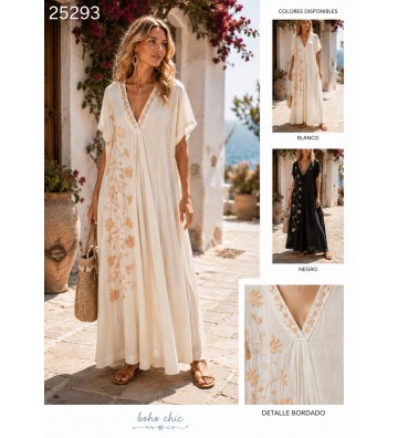 VESTIDO COTTON RUSTICO...