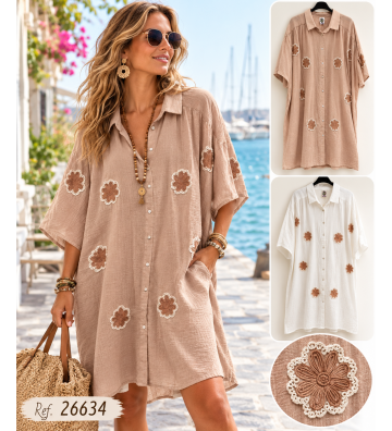 VESTIDO COTTON RUSTICO...