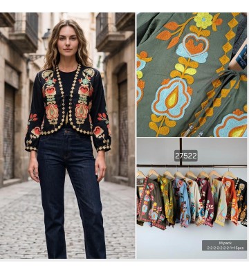 CHAQUETA BORDADA 27522