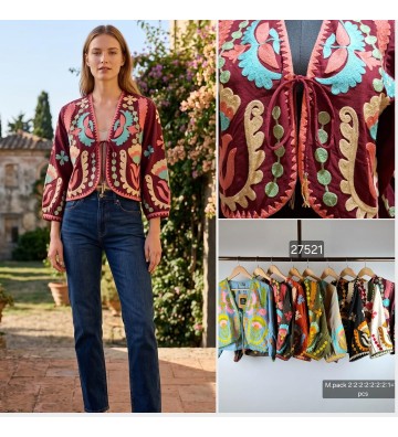 CHAQUETA BORDADA 27521