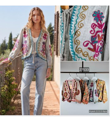 CHAQUETA BORDADA 27533