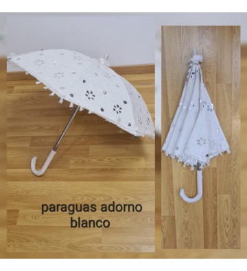 PARAGUAS ADORNO BLANCO