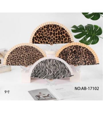 ABANICO MADERA ANIMAL PRINT...