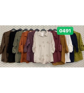 BLUSA M/LARGA BORDADA 0491