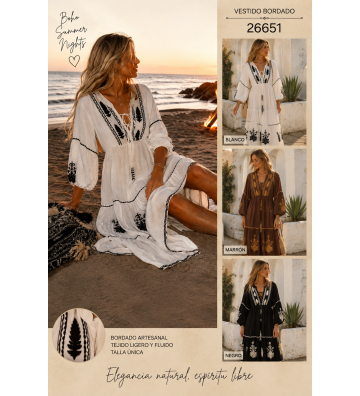 VESTIDO ANCHO M/LARGA...