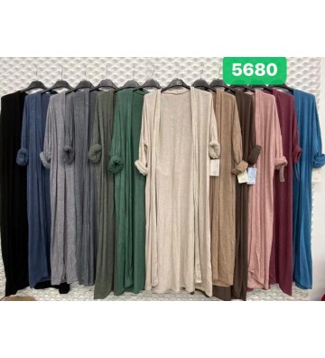 CHAQUETA BASICA LARGA 5680