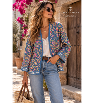 CHAQUETA JEANS BORDADO...