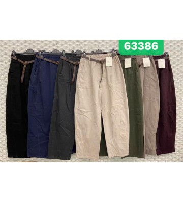 PANTALON ANCHO CINTURON 63386